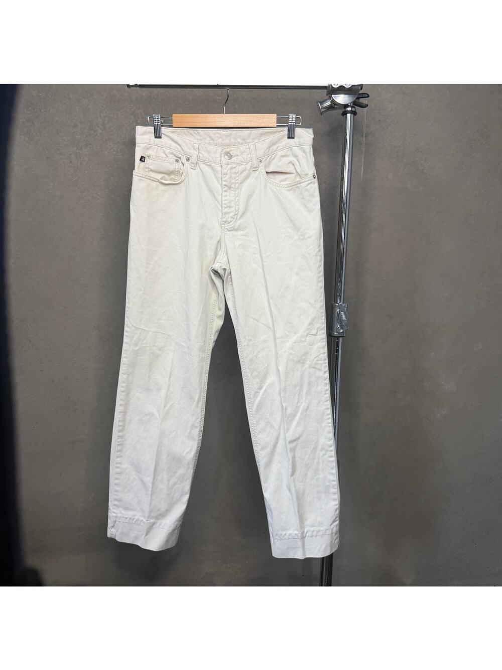 Polo Jeans Co Ralph Lauren Vtg Cream Straight Leg Cotton Pants Size 6